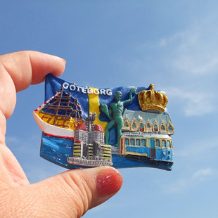 瑞典当地冰箱贴 斯德哥尔摩 礼物 STOCKHOLM 多款 哥德堡GOTEBORG