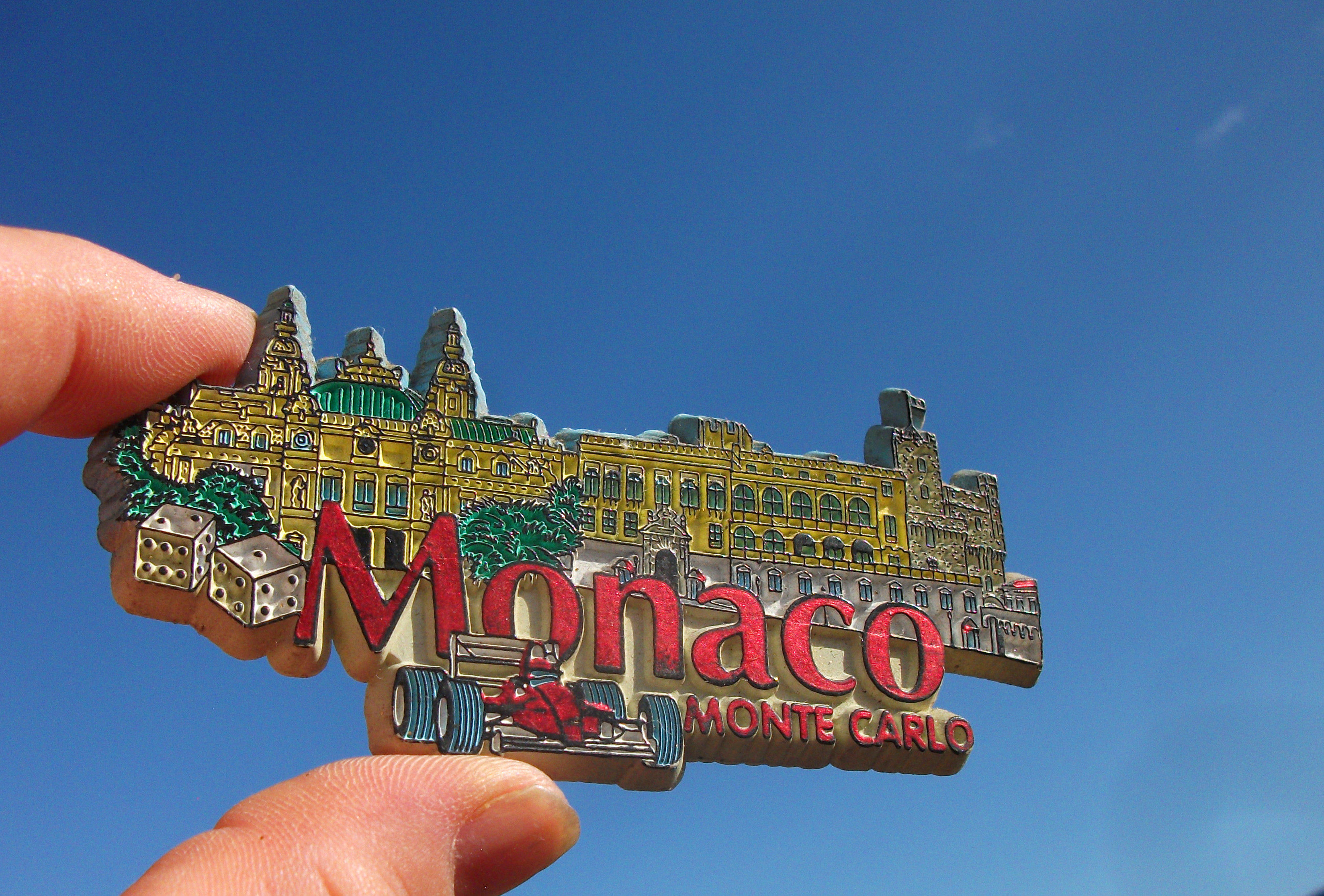 COMMEMORATIVE FRIDGE MAGNET EUROPE MONACO MONTE CARLO MONTE CARLO MONACO EXQUISITE VARIETY