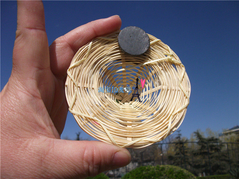 PHILIPPINES BUY FRIDGE MAGNET PHILIPPINE HAND-WOVEN STRAW HAT NATURAL SHELL COCONUT SHELL HANDMADE