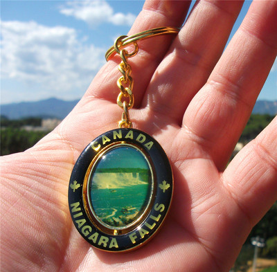 加拿大当地纪念品瀑布钥匙扣