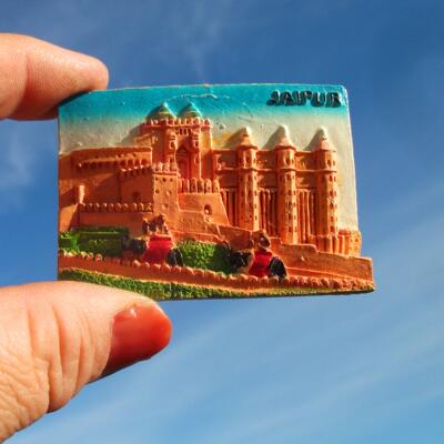 印度当地购买冰箱贴 斋浦尔 JAIPUR 粉红色之城