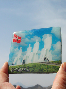 丹麦当地购买冰箱贴 国旗 DANMARK