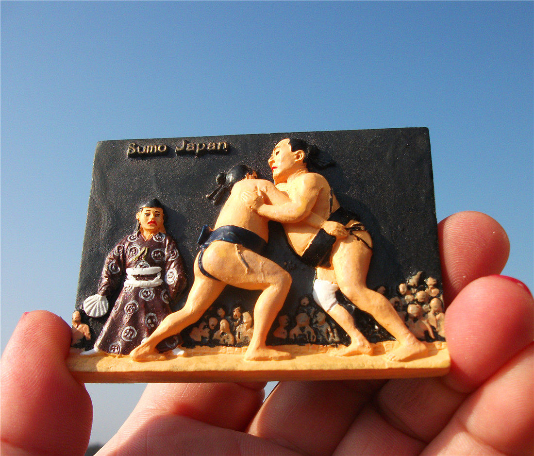 世界旅游纪念冰箱贴 日本 国粹象朴手 日本带回 sumo japan