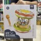 创育旋转木马音乐鼓多功能婴儿手拍鼓话筒儿童早教益智玩具男女宝