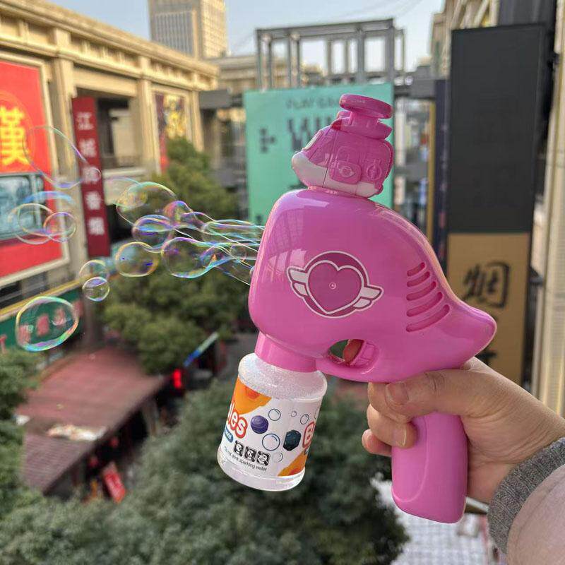 儿童益智电动泡泡机超级飞侠不漏水防漏便携式泡泡机全自动玩具