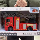 海泰洒水车升降车跨境音效启蒙消防车声光灯光喷水惯性男孩礼物