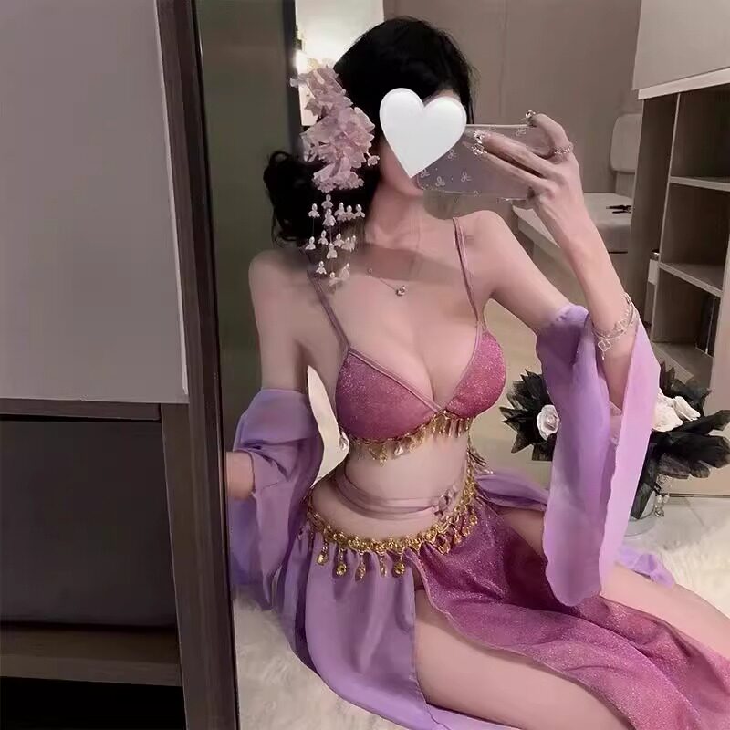 性感晴趣内衣古风情侣汉服套装睡衣新款床上约会qqny大尺度表演裙
