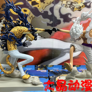 日版 金猫现货战光绝景路飞VS路奇艾斯大和索隆鹰眼海贼航海王手办