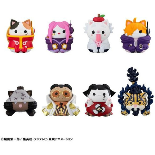 日版金猫正版Megahouse海贼王蛋头岛篇猫喵路飞黄猿大熊手办盲盒