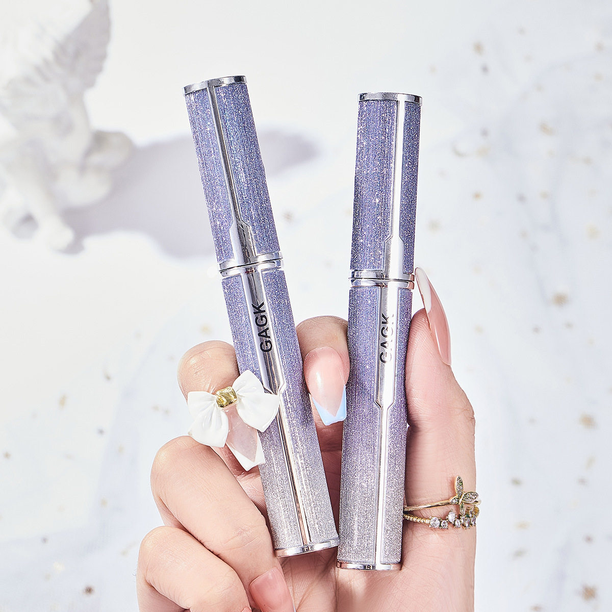 流星睫毛膏防水不易晕染纤长卷翘浓密小刷头细梳型睫毛打底膏黑色