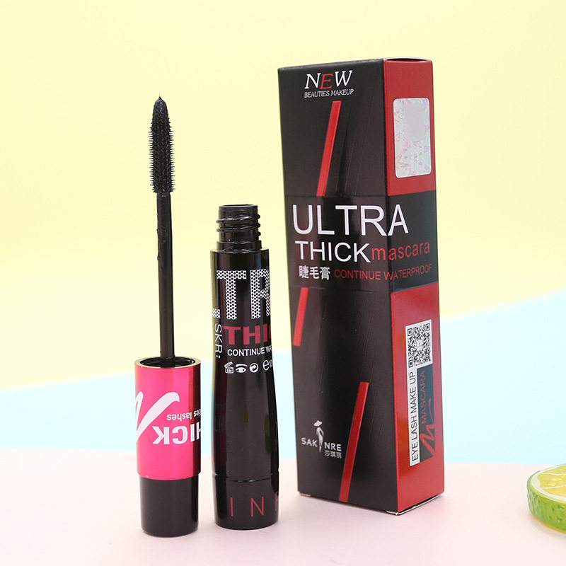 莎琪丽睫毛膏加长加密防水浓密型纤长卷翘不晕染沙琪丽苍蝇腿懒人