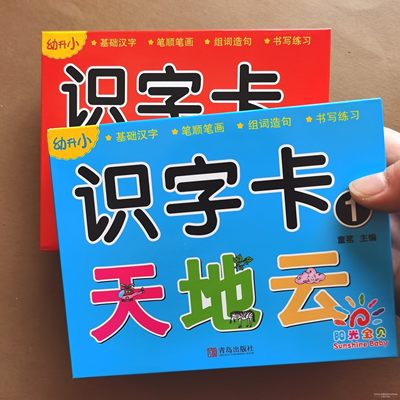 幼升小识字卡彩色学前卡认字卡