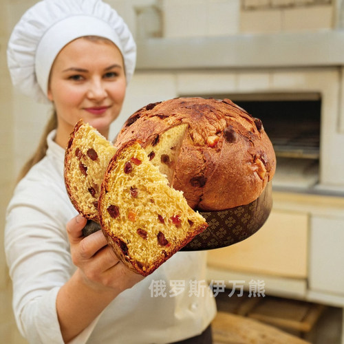 古力奇列巴面包葡萄干夹心糕点早餐代餐饱腹俄罗斯圣诞传统食品