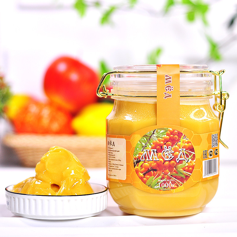 俄罗斯蜂蜜原装进口沙棘蜜纯正天然蒲公英蜜椴树蜂蜜农家蜜土蜂蜜