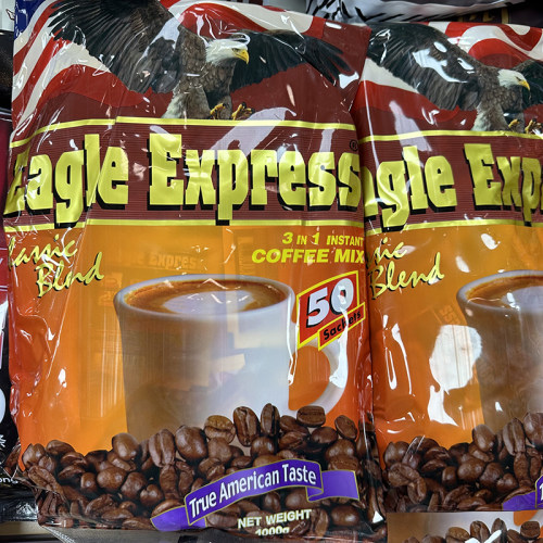 大鹰咖啡进口越南黄金鹰咖啡原味三合一速溶咖啡即溶Eagle 50杯