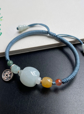 临池小满男女通用招财好运玉手绳