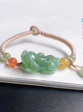 临池小满通用翡翠原创手工编织