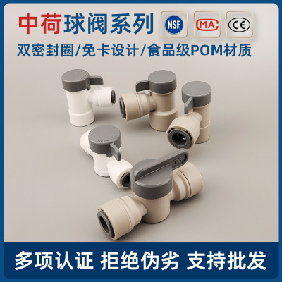 中荷ITiGER快接球阀纯水机储水罐开关阀门2分内牙转3分压力桶球阀