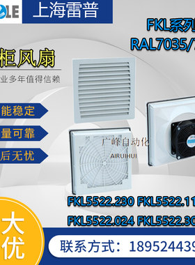 上海雷普电气通风窗过滤网FKL5522.300机柜过滤网组轴流风机 风扇