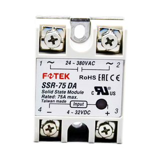 台湾阳明FOTEKSSR75DA单相固态继电器AC触发DC直流控交流调整电力