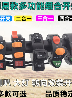 双闪开关锂电车简易款四合一