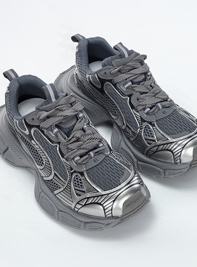 阿玛伯登2025秋季新款老爹鞋男厚底增高休闲运动鞋百搭透气跑步鞋