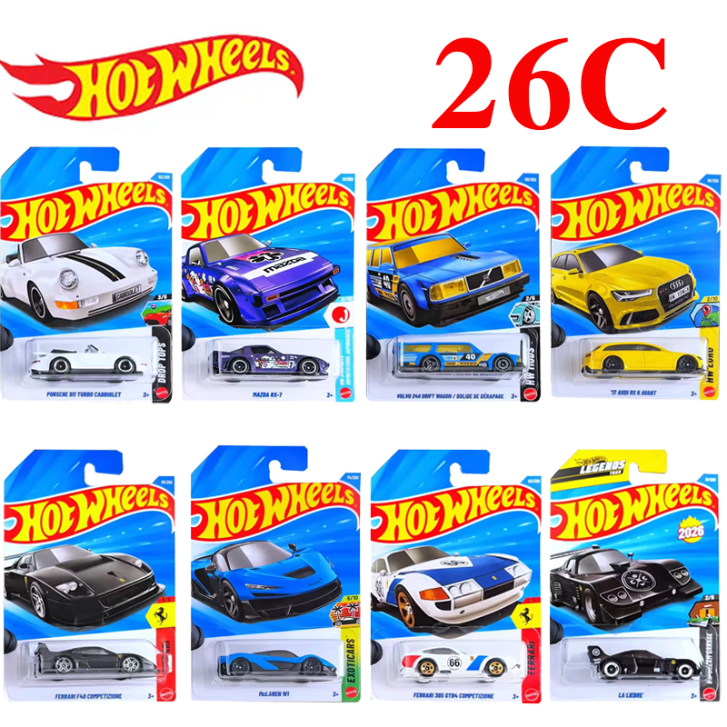 2026C批次风火轮合金小车F1迈凯伦法拉利擎天柱布加迪车模玩具