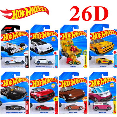 2026 D批次风火轮合金小车F1迈凯伦法拉利擎天柱布加迪车模玩具