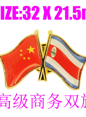 精工商务哥斯达黎加西装胸针徽章