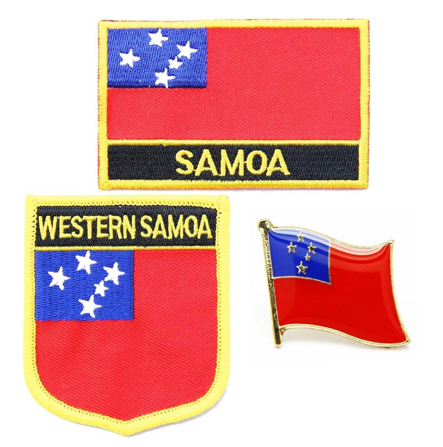 151 Dominica flag pin patch 多米尼克 国旗 布贴 背胶熨烫臂章