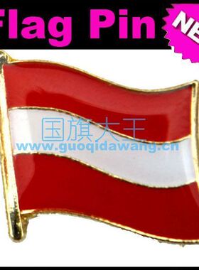 国旗奥地利商务风胸针徽章