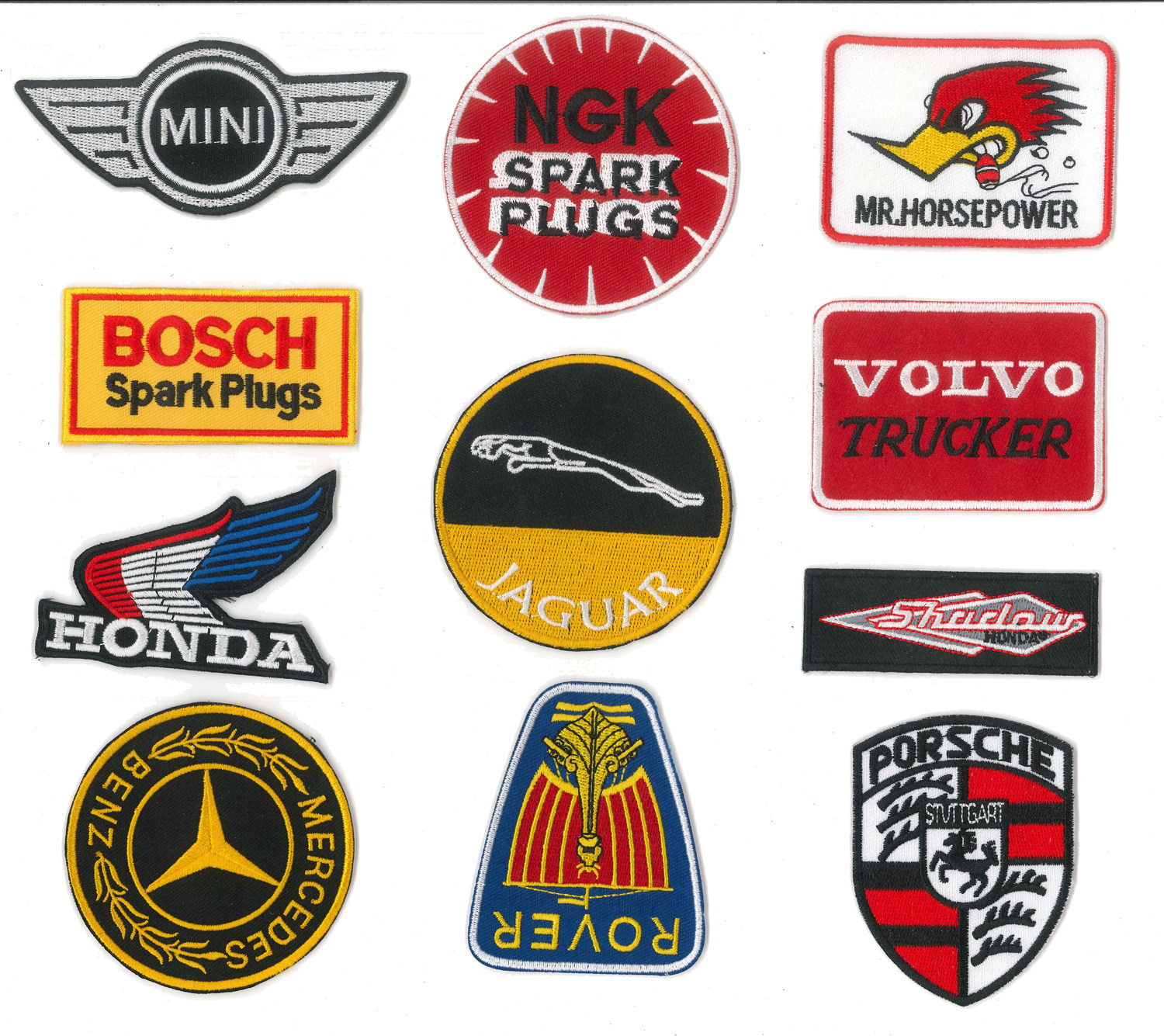2025 赛车 外贸汽车车标 布贴 Racing Car patch 赛道日 刺绣袖章