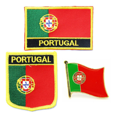 146 portugal  flag pin patch 葡萄牙国旗布贴 臂章 徽章