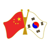 式 200个中国韩国双旗徽章 磁铁款