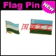 FLAG 商务会展 PIN 金属胸针 Uzbekistan 乌兹别克 国旗徽章