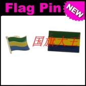 FLAG 商务会展 PIN 金属胸针 Gabon 加蓬 国旗徽章