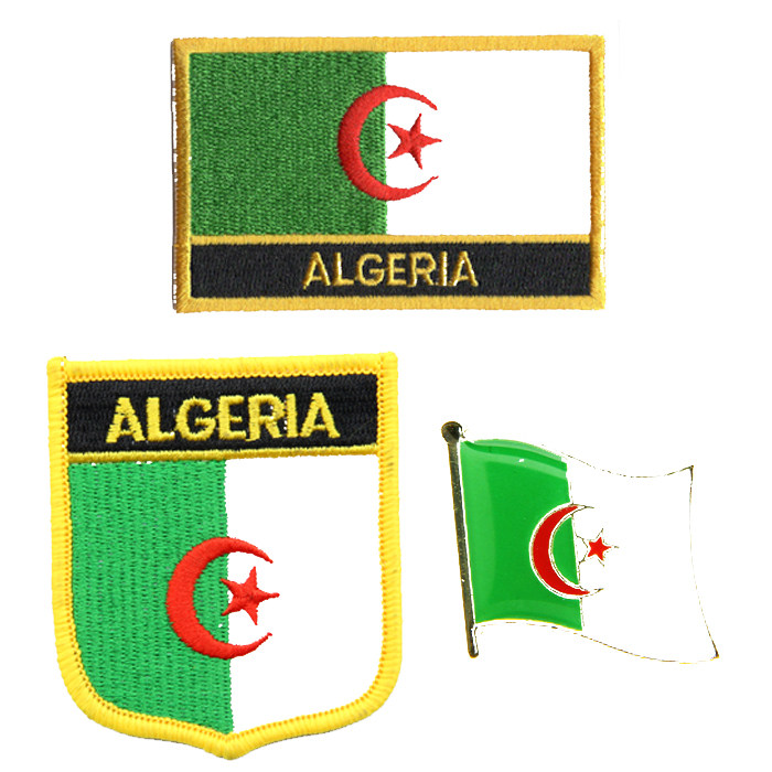 国旗布贴徽章背胶刺绣肩章