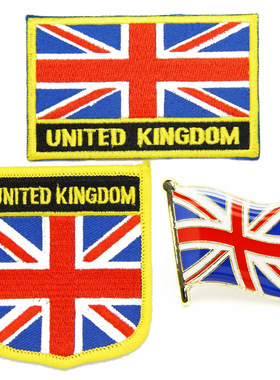 210 United Kingdom  flag pin patch 英国国旗布贴 臂章 徽章