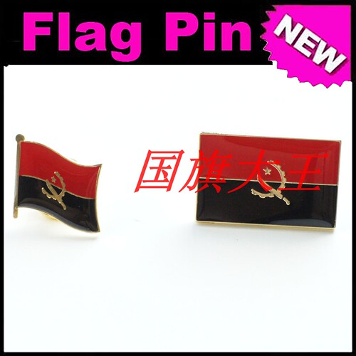 商务会展 安哥拉 国旗徽章 金属胸针 Angola FLAG PIN