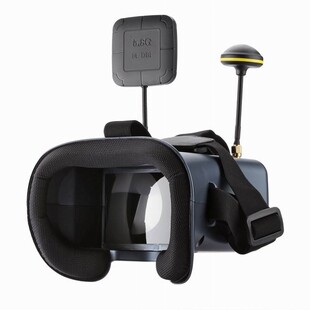 800D FPV航拍视频眼镜无人机穿越机5.8G双接收带DVR 40CH频点