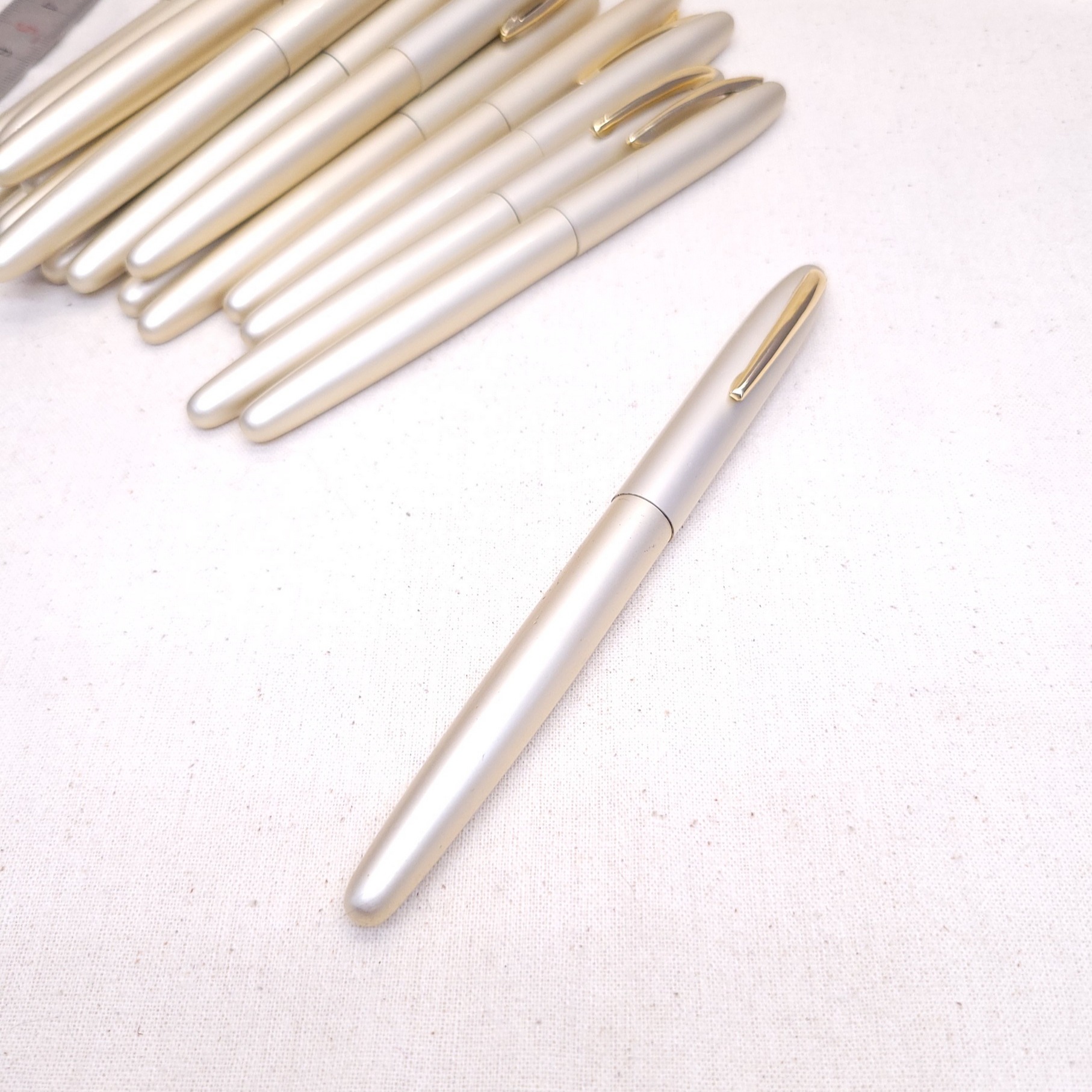 原裝正品60年代CREST羽冠鋁合金輕便型勝利大包尖商務(wù)款速寫鋼筆