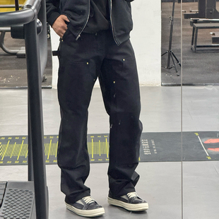 106679 裤 Carhartt 卡哈特宽松休闲水洗直筒双膝拉链双面实用工装