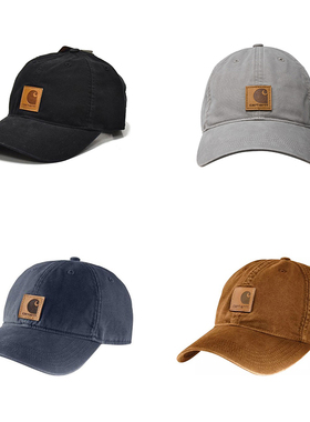 Carhartt卡哈特经典Logo韩版纯色简约街头嘻哈休闲潮流棒球帽