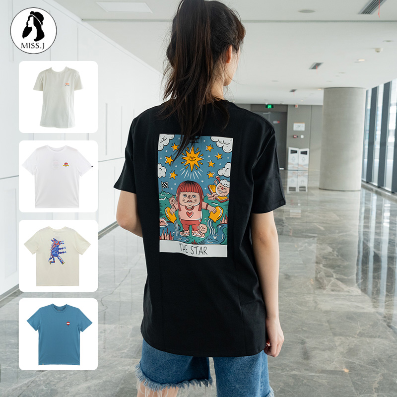 VANS小姐艺术卡通人物短袖T恤