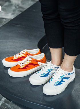 金小姐VANS正品Bold NI低帮火焰条纹印花男女鞋板鞋VN0A4UVR2OX