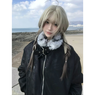 座山雕夹克棉服女冬季 外套情侣亚文化上衣y2k vintage加厚立领工装