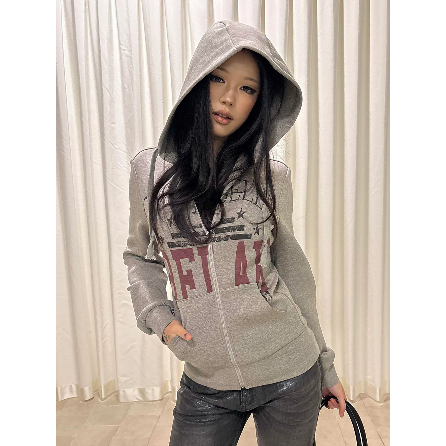 【免费试穿】美式街头连帽卫衣