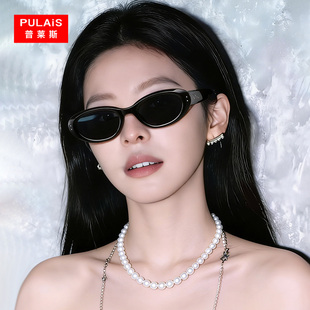 25新款 猫眼墨镜女方圆脸防晒开车高清太阳镜侧边加宽拿捏氛围感