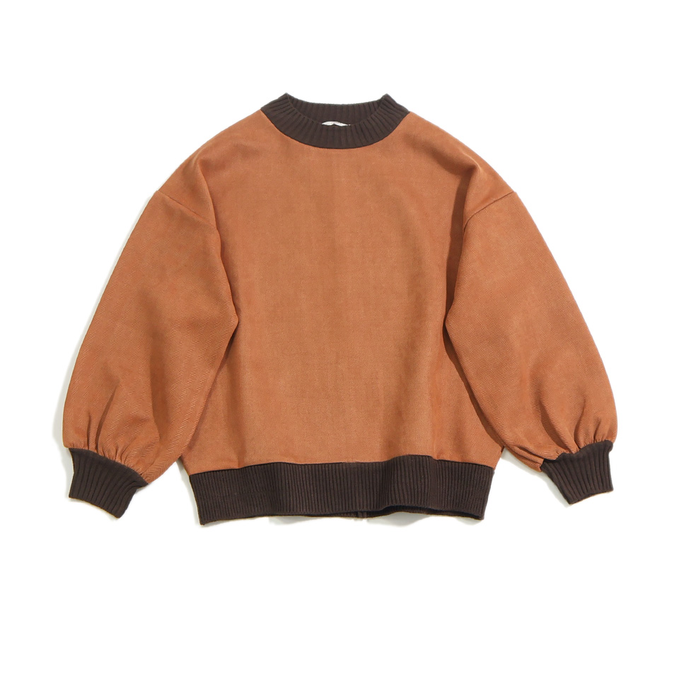 外贸复古文艺百搭圆领套头卫衣