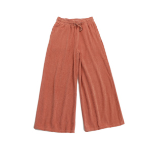女阔腿裤 百搭宽松高腰松紧腰系带休闲裤 日本单秋款 P222683